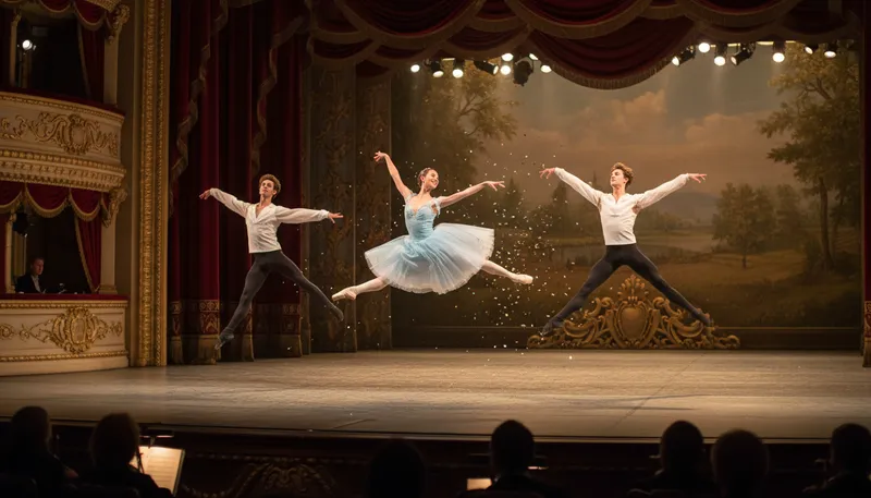 Illustration of bolshoi: Famous Russian ballet and opera company.