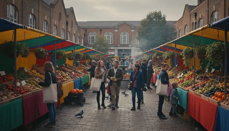 Illustration of hackney: A borough in London, known for diversity.