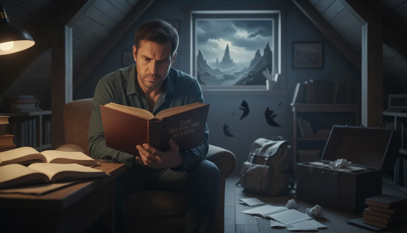 Иллюстрация confront one's demons: face personal fears or unresolved issues.