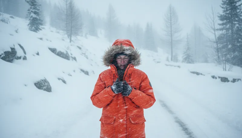 Illustration of parka: A warm jacket with a hood.