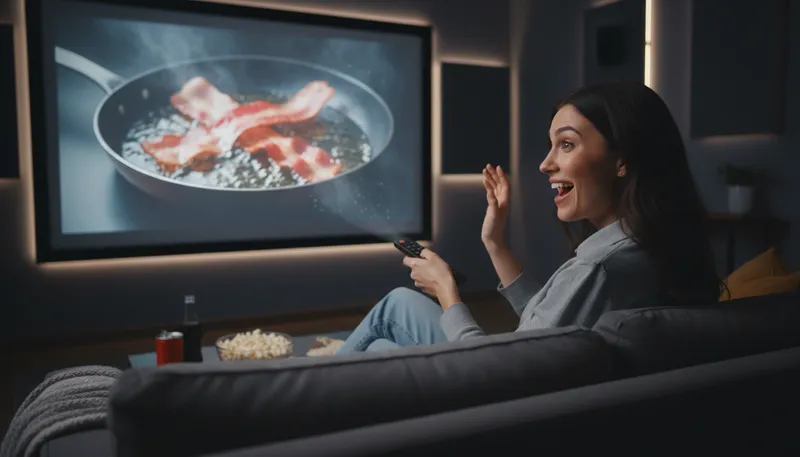 Illustration of whatever sizzles your bacon: whatever excites or thrills you