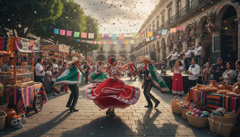 Illustration of mexicans: People from Mexico.