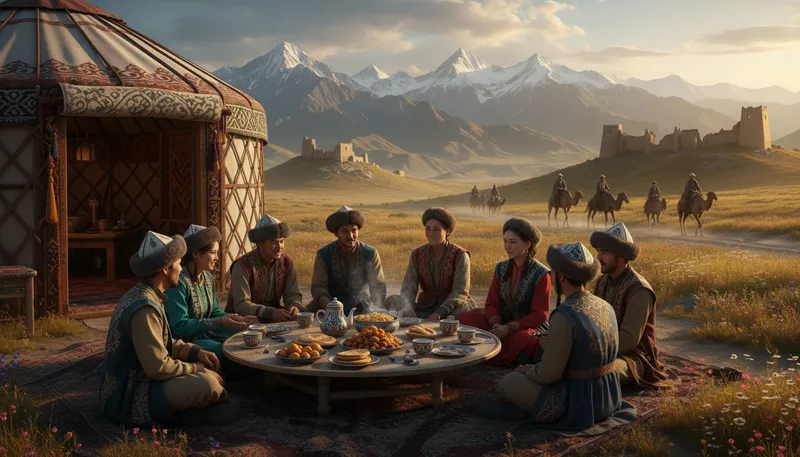 Illustration of stans: Countries in Central Asia ending with 'stan'.
