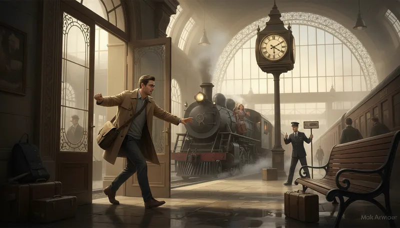 Illustration of have the right time: to be at the correct moment