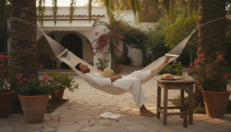 Illustration of siesta: A short nap taken in the afternoon.
