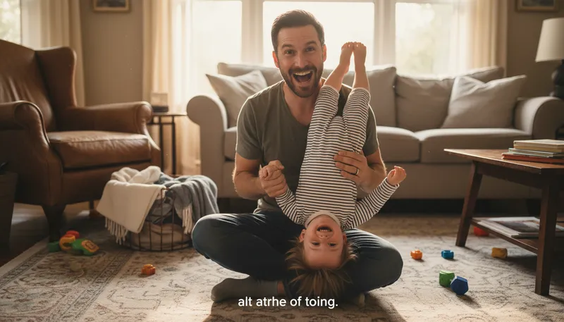 Illustration of who's your daddy: a playful challenge or assertion of dominance.