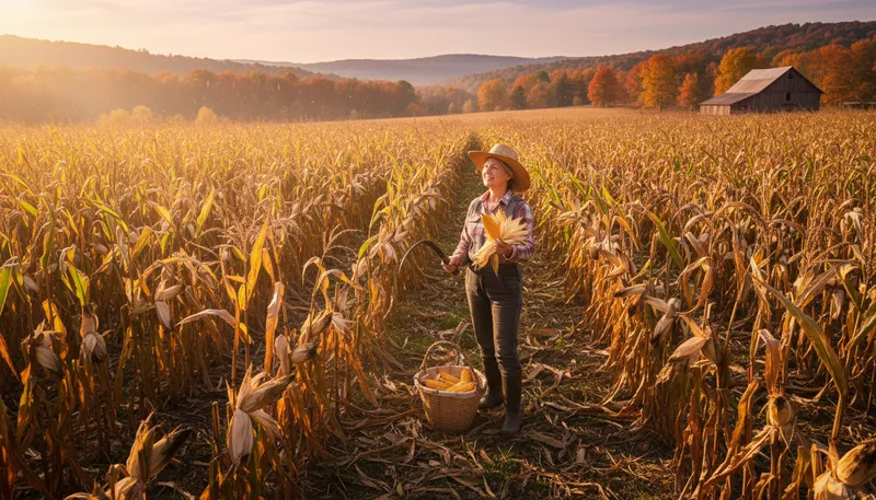 Illustration of maize: A type of corn, often used as food.