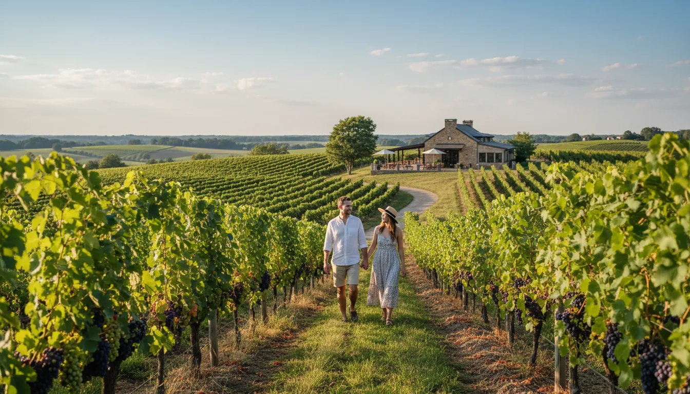 loudounのイラスト：a county in Virginia known for its vineyards