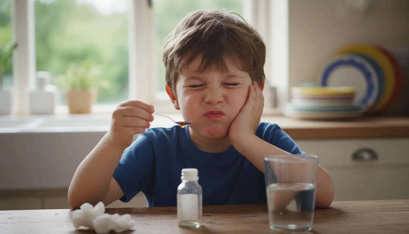 pull a face का चित्र: to make an expression of disapproval