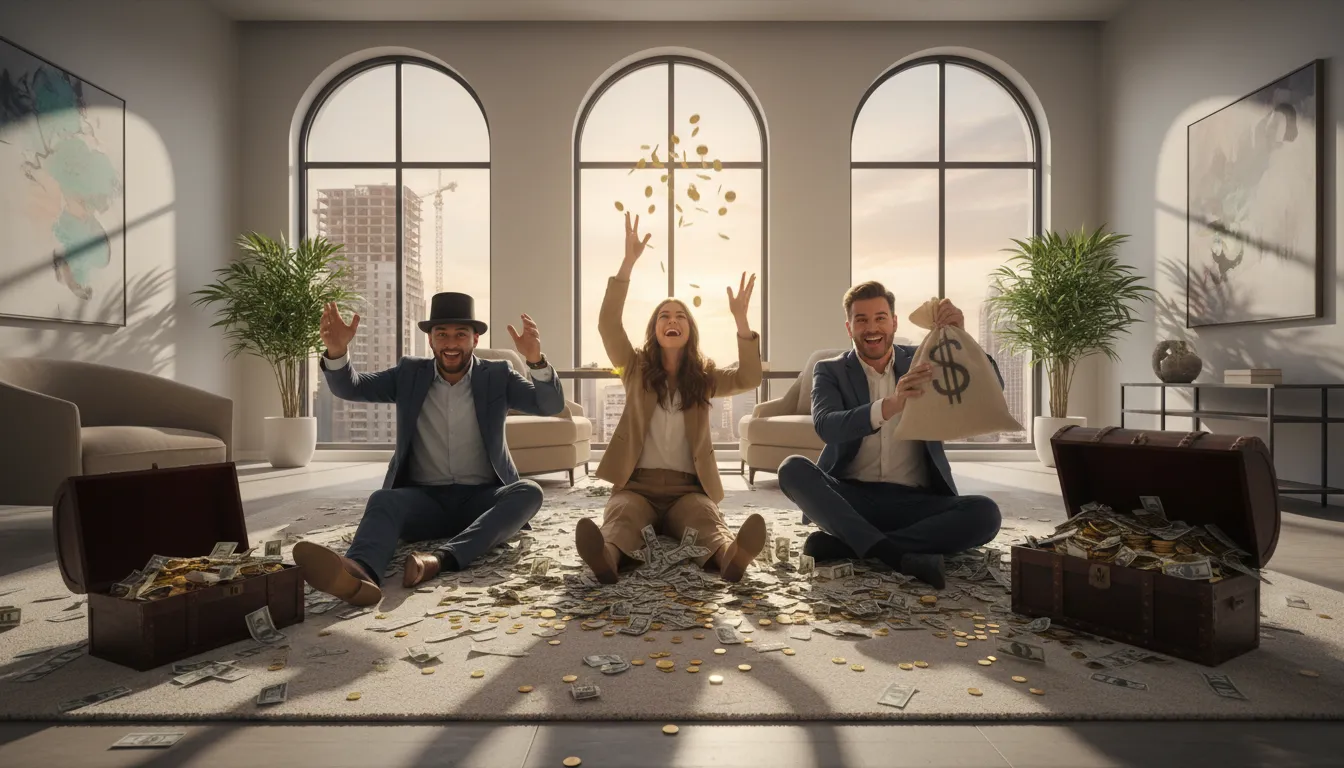 ภาพประกอบของ roll in wealth: to have a lot of money
