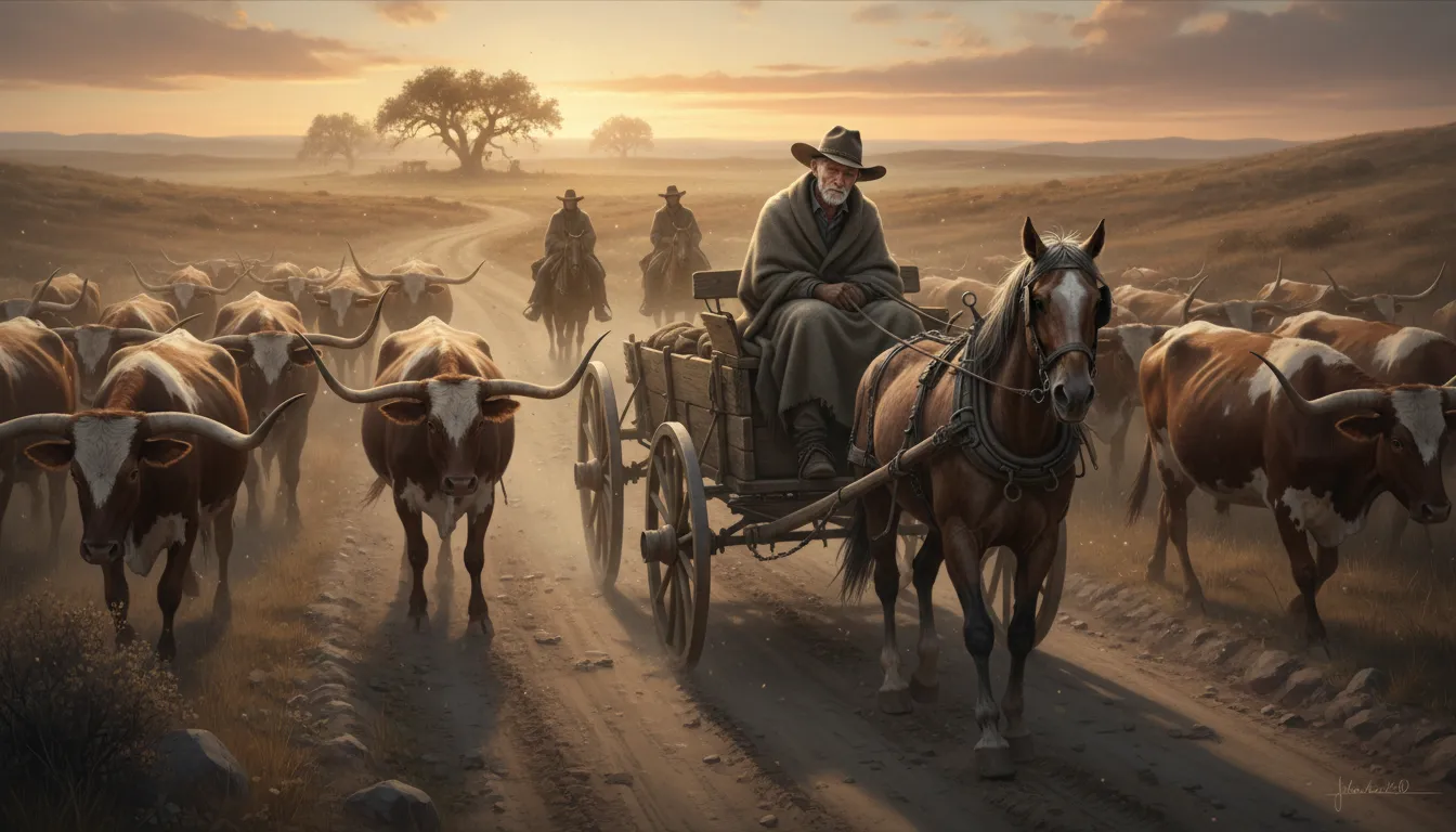 last roundup 일러스트: the end of a person's life