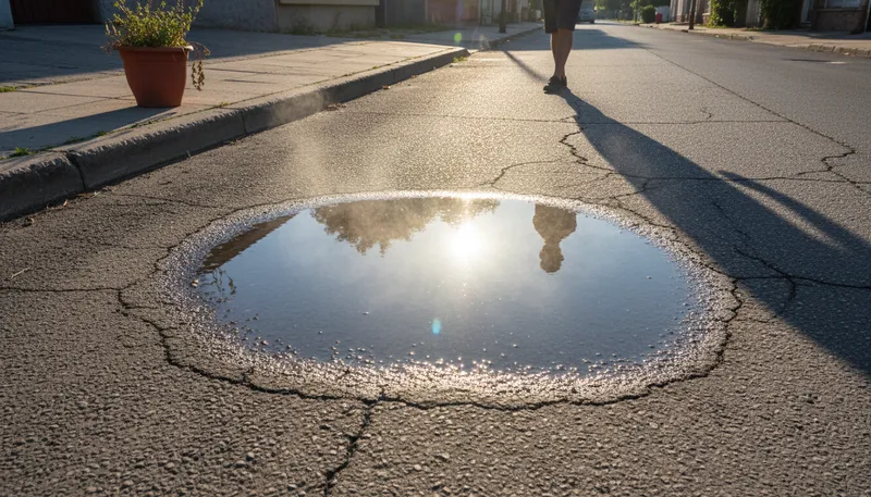 Illustration of evaporate: To turn from liquid into vapor.