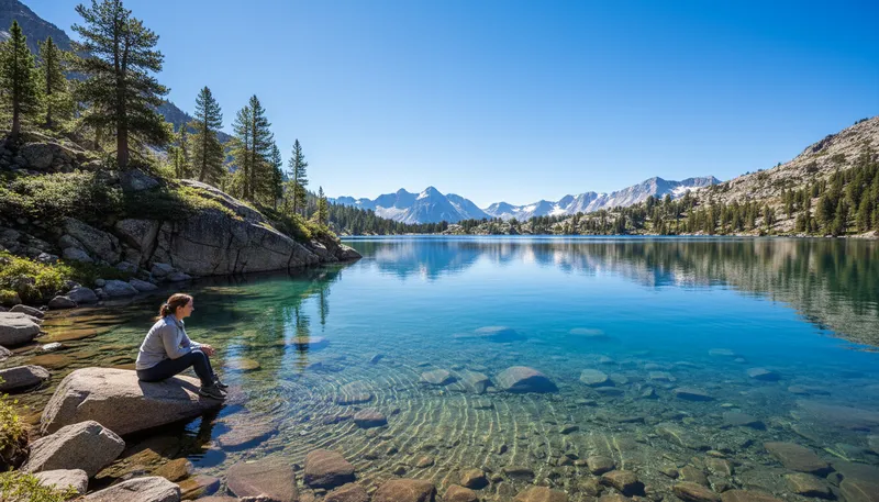 Illustration of clear blue water: water that is very clean and transparent.