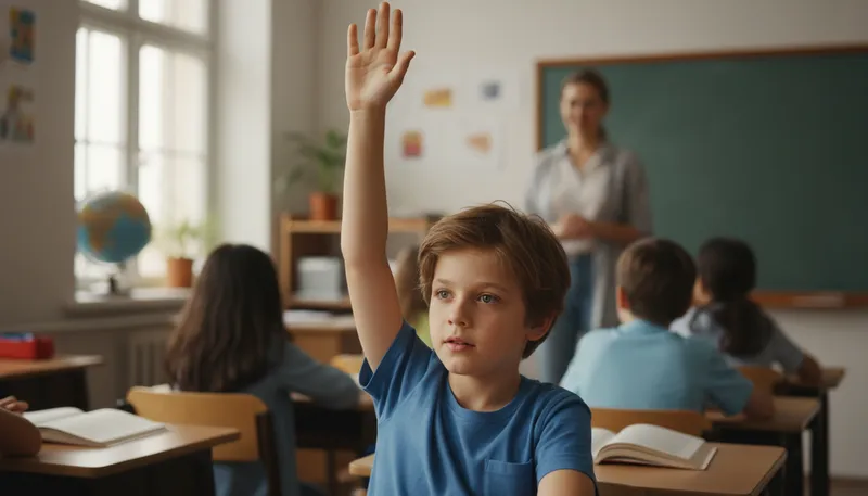 Illustration of pupil: A student under the guidance of a teacher.