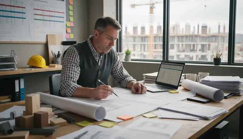 Illustration of estimator: A person who makes rough calculations or assessments.