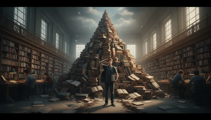Illustration of have a mountain to climb: to face a significant challenge or difficulty.