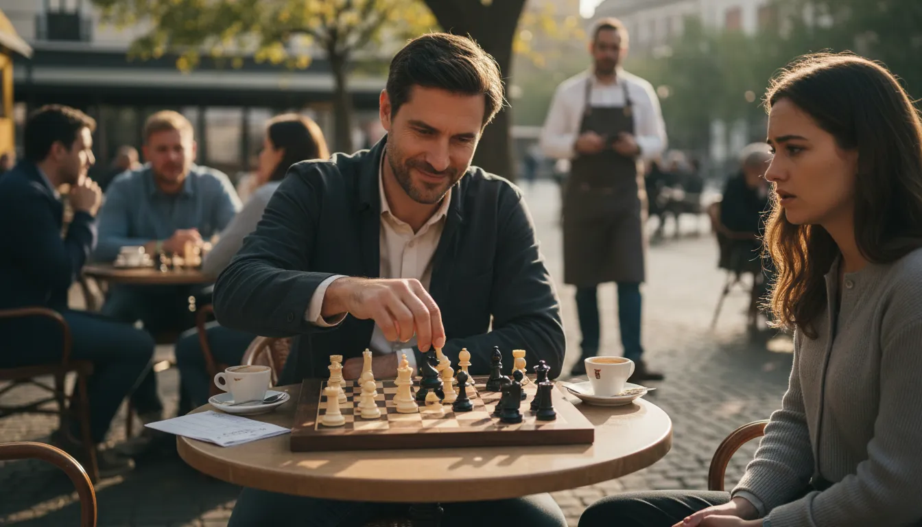 turn the tables 일러스트: Reverse a situation to gain advantage.