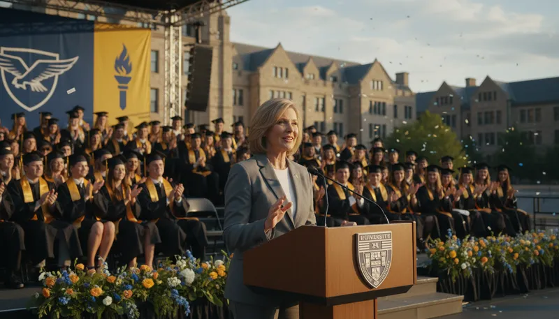 Illustration of alum: alumnus or alumna of a school