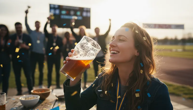 Illustration of at a draught: drinking quickly in a single gulp