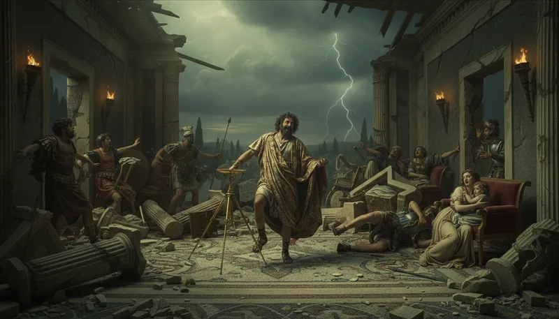 Illustration of caligula: A Roman emperor known for his cruelty.