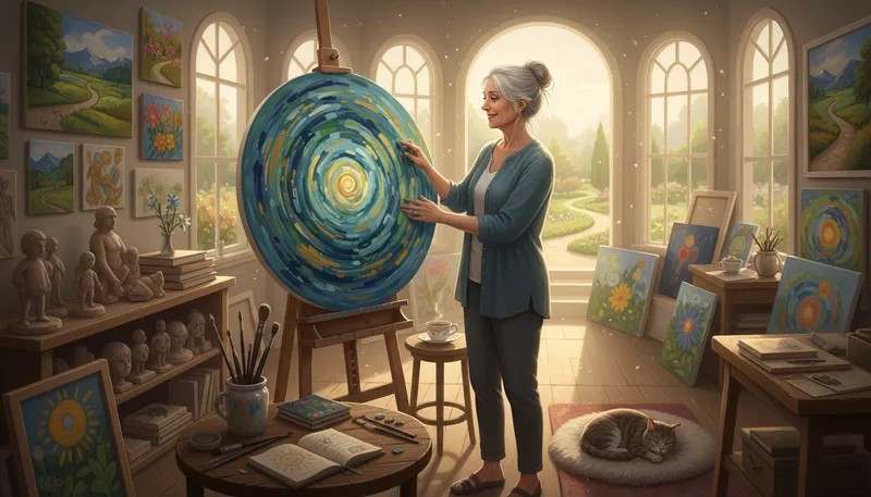 Illustration of full circle: Returning to the starting point or situation.