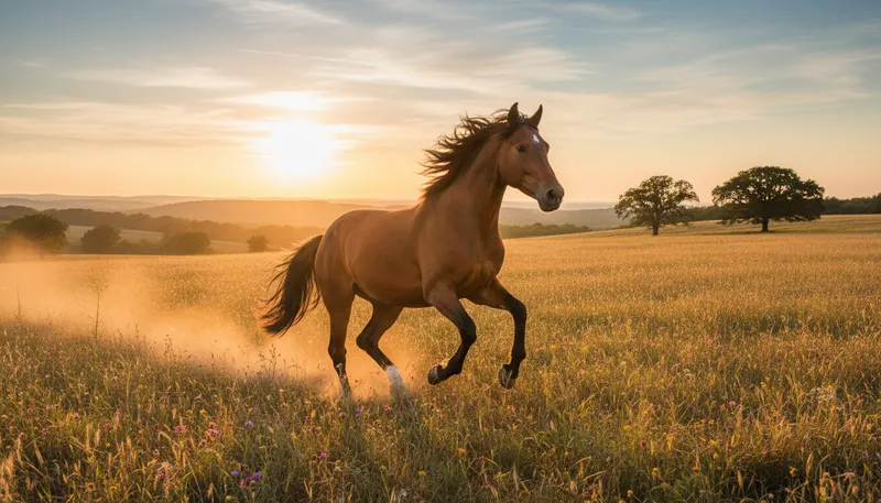 Illustration of hors: an old term for a horse.