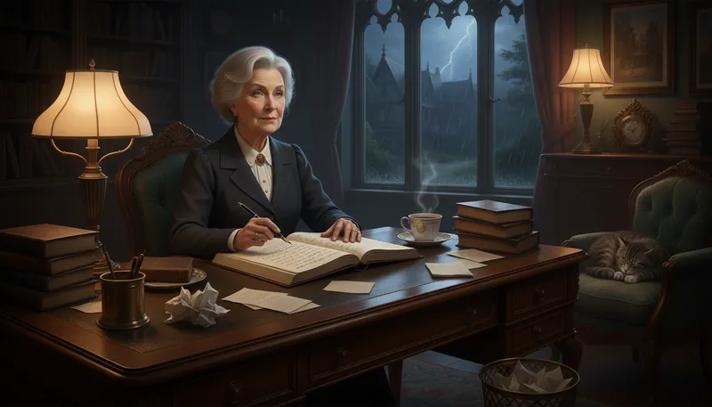 Illustration of agatha: A common name, often associated with mystery writers.