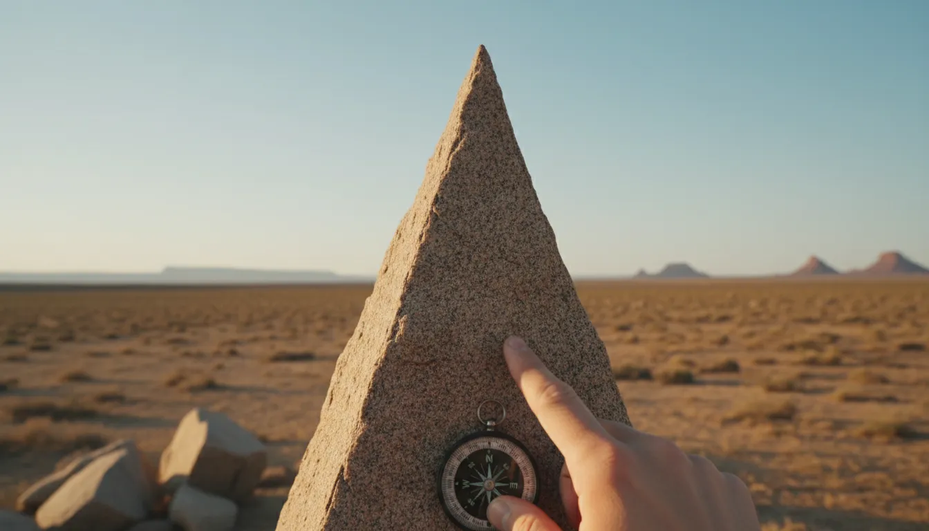 Illustration von ponta: The extreme tip of a geometric shape.