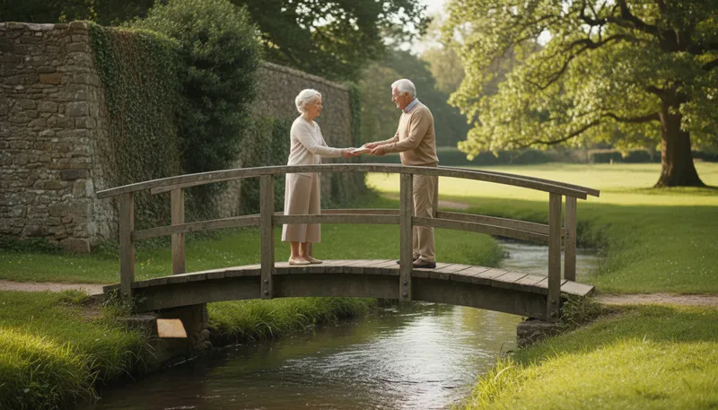 Illustration of let bygones be bygones: To forget past conflicts.