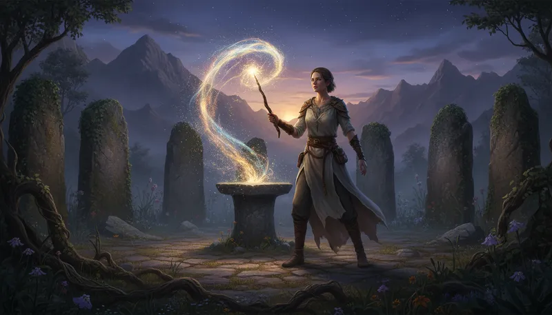 Illustration of magick: The art of supernatural manipulation.