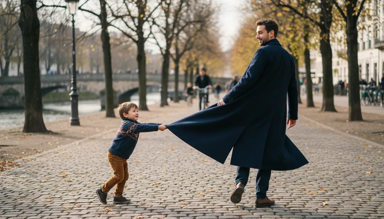 coattail 일러스트: the back part of a coat, often used figuratively