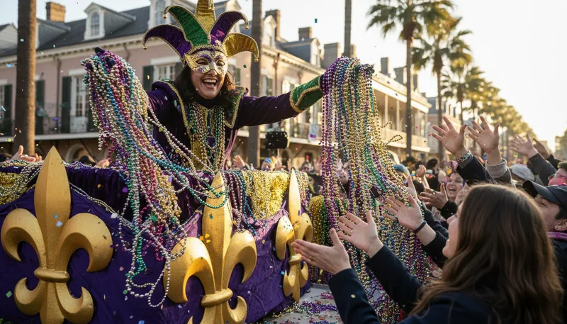 Illustration of mardi: French for Tuesday, often related to celebrations.