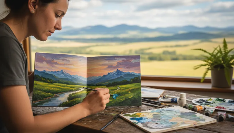 Illustration of sketchbook: A book for drawing or sketching images.