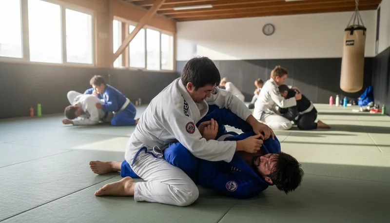 Illustration of jiu: A type of martial art and sport.