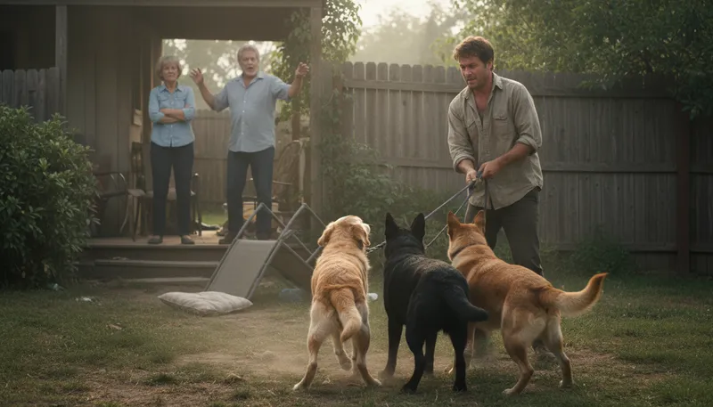 Illustration of call off the dogs: Stop aggressive pursuit or criticism.