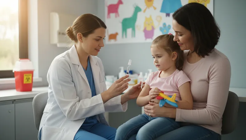 Illustration of inoculate: To introduce a vaccine into the body.
