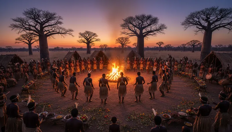 Illustration of tribe: A group of people with common ancestry.