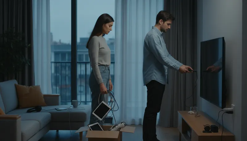 Illustration of disconnect: interrupt a relationship