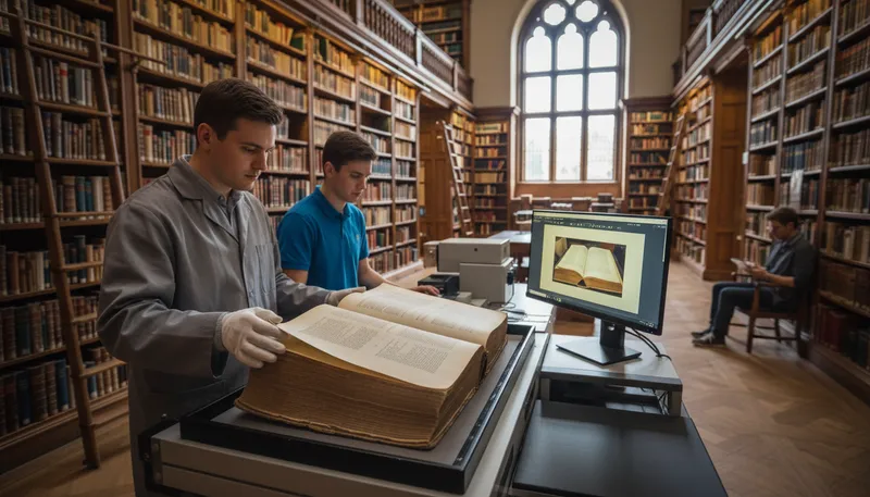 Illustration of digitize: to convert information into digital form