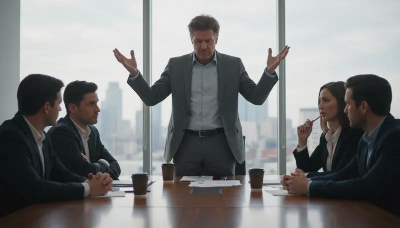 Illustration of throw up one's hands: To give up or show exasperation.