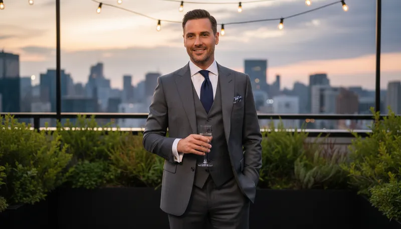 Illustration of dapper: neatly dressed and stylish