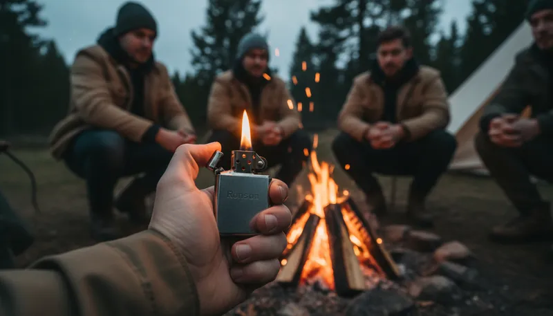 Illustration of ronson: A brand known for lighters and tools.