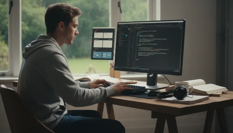Illustration of javascript: A programming language for web development.
