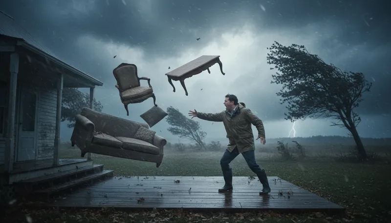 Illustration of save the furniture: A plea to protect valuable items.