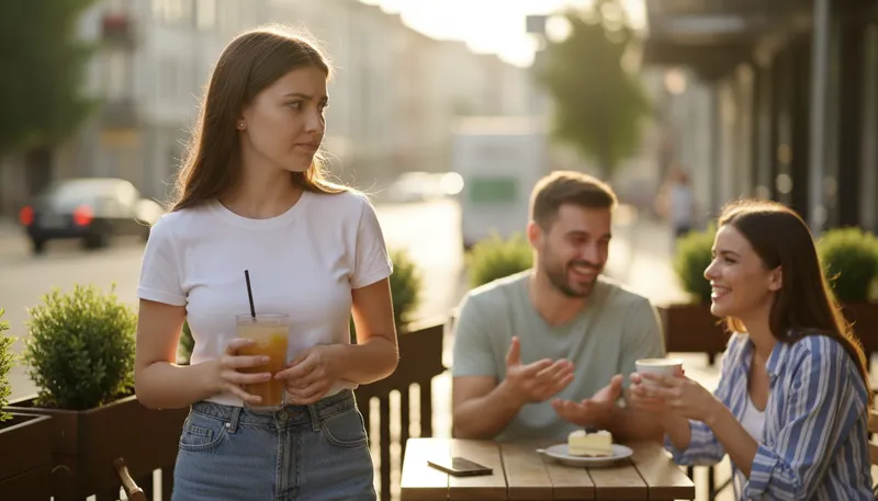 Illustration of jealous: protectively suspicious in a relationship