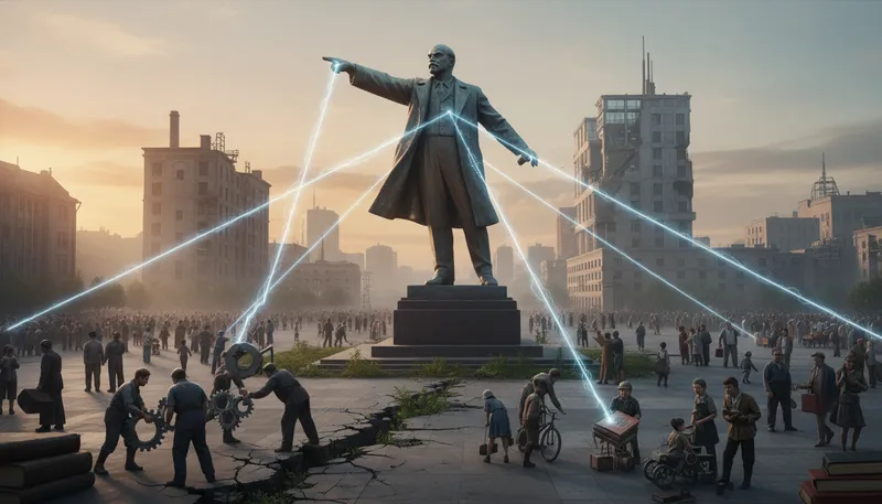 Illustration of lenin: A leader of the Bolshevik Revolution in Russia.