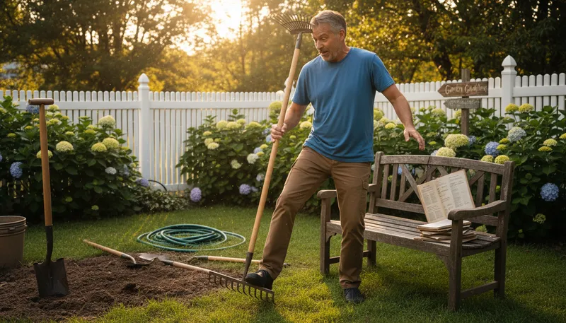Illustration of step on a rake: To make a foolish mistake.