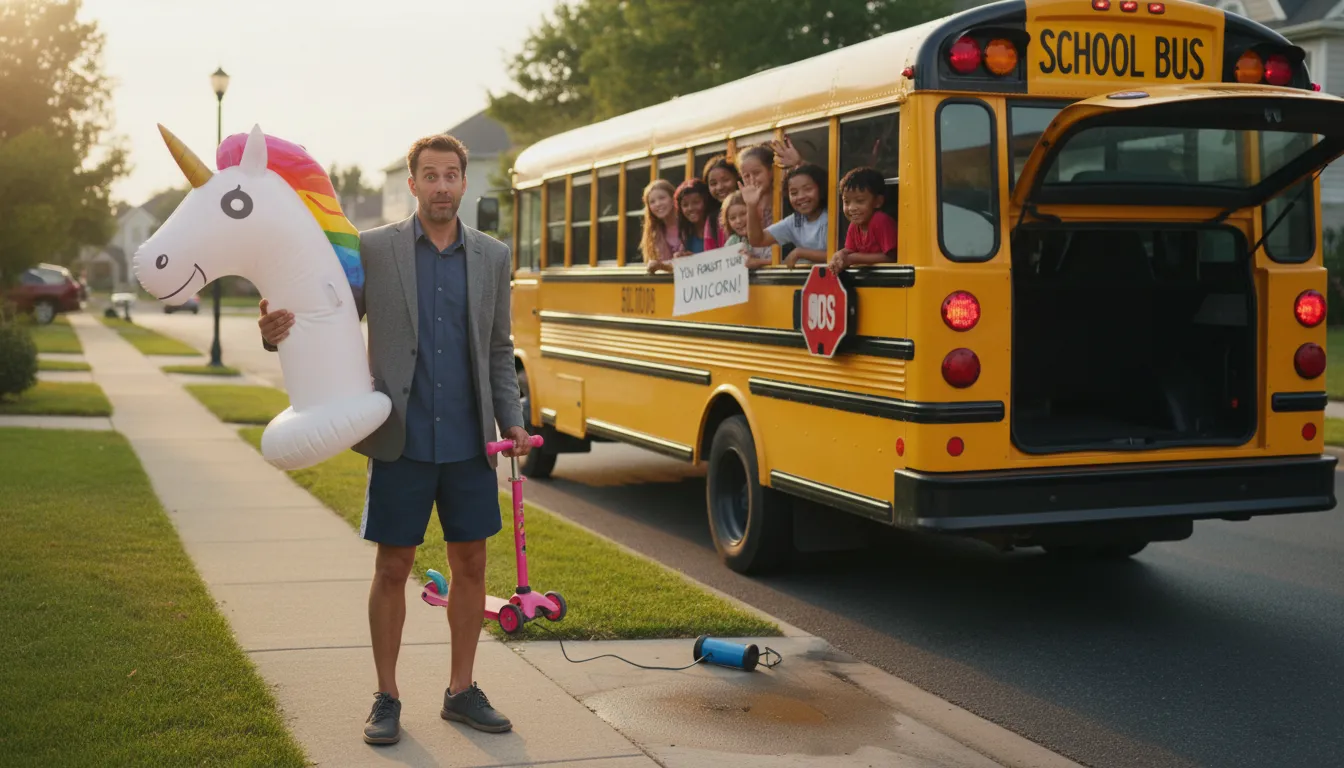 ride the short bus का चित्र: to be different or less capable than others