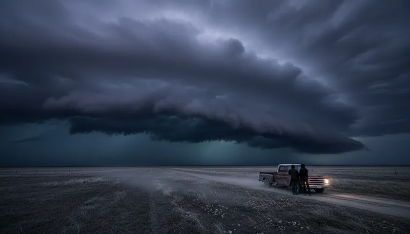 Illustration of sturm: A German word meaning storm.
