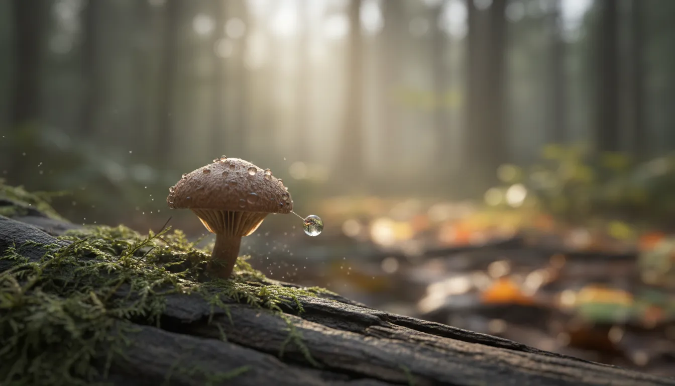 spore 的插圖：A tiny unit of reproduction in fungi or plants.